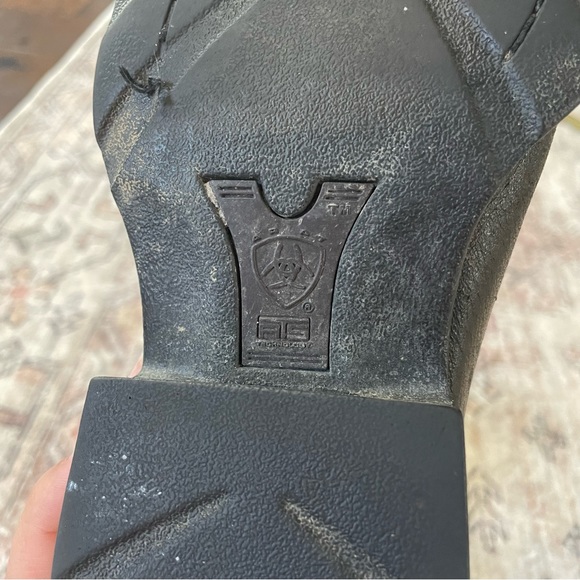 Ariat Rambler Boots in Black Leather Men’s Size 8.5 Wide | Western Cowboy Boots - Picture 14 of 16